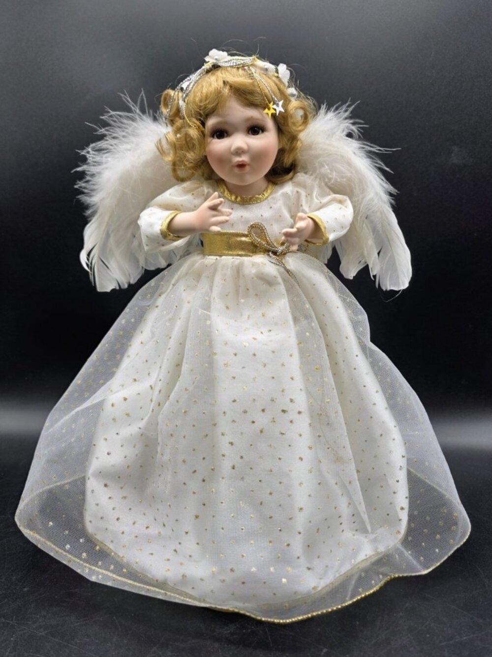 Vintage The Ashton Drake Galeries Dolls Girl Angel Christmas Tree Topper